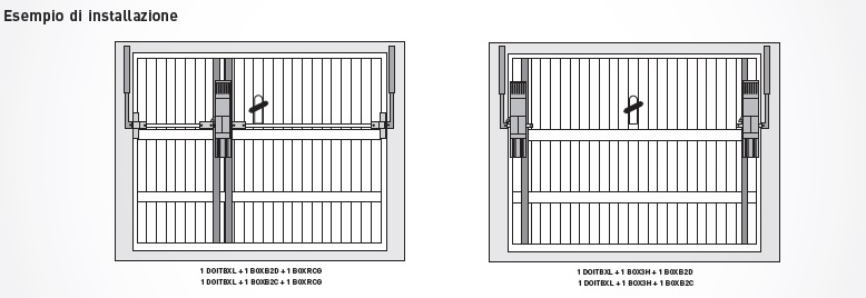 DITEC MOTORE COMPLETO PER PORTA BASCULANTE SERRANDA GARAGE + RADIOCOMANDO  DOITBXL